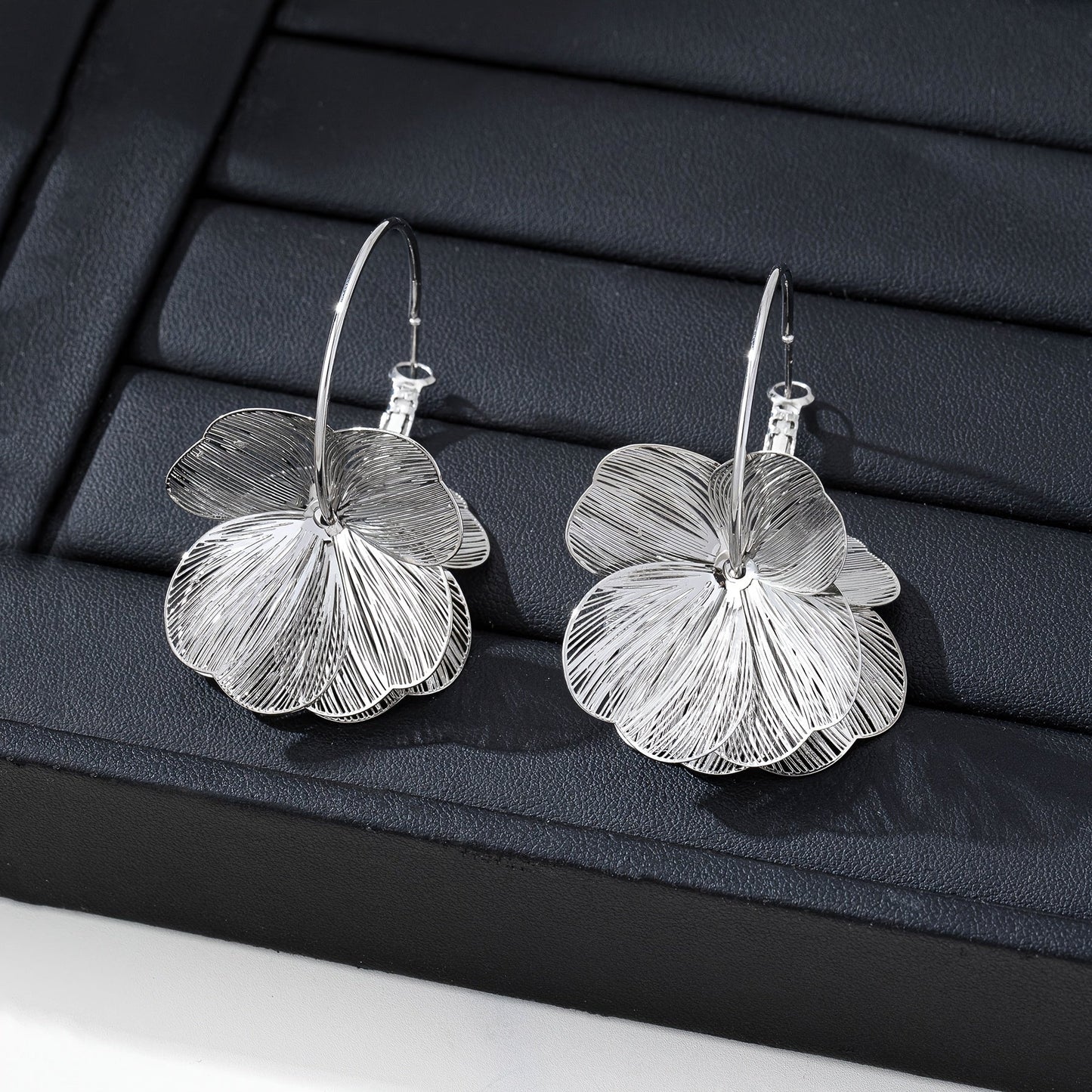 Exaggerated Hollow Gold Earrings