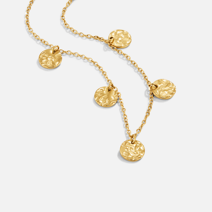Elodie Hammered Coin Necklace