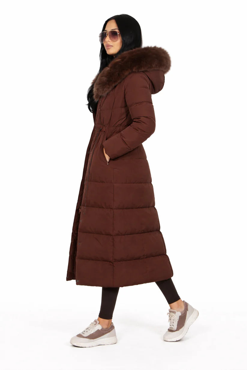 Madison Faux Fur Hooded Puffer Coat