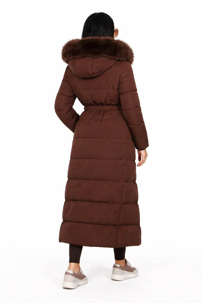 Madison Faux Fur Hooded Puffer Coat