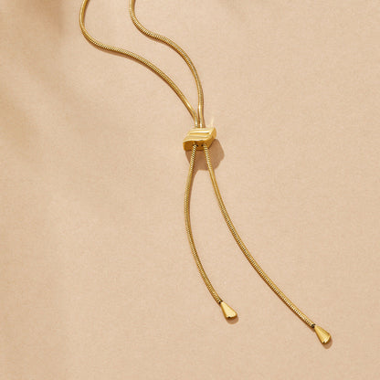 Lola 18K Gold Lariat Necklace