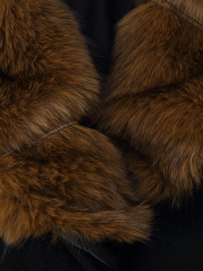 Brooklyn Faux Fur Belted Coat