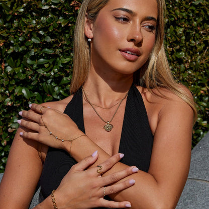 Celestial Gold Coin Necklace