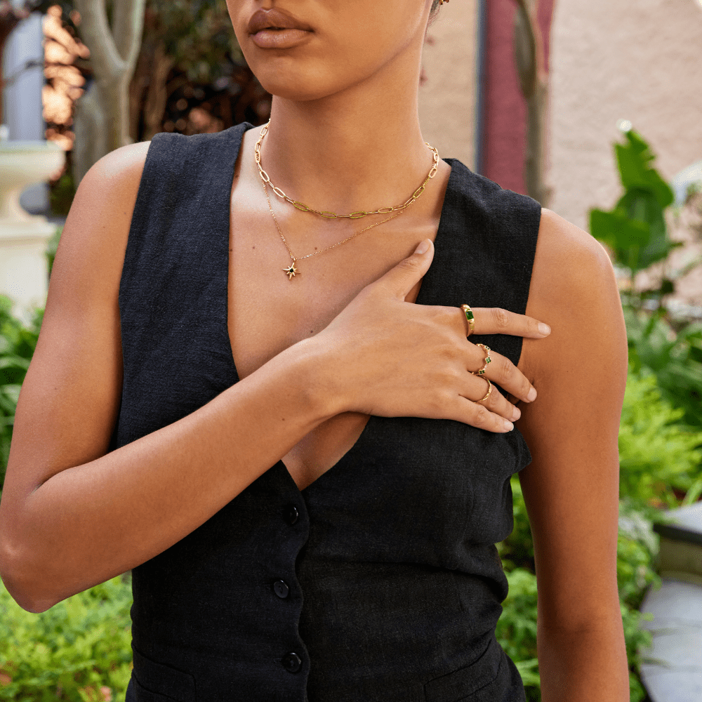 Ember Gold & Emerald Ring