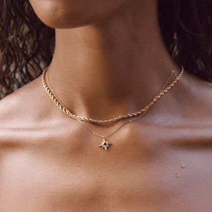 Guiding Star Emerald Crystal Necklace