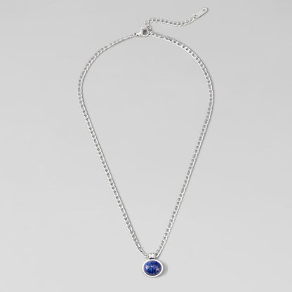 Liza Lapis Lazuli Silver Necklace