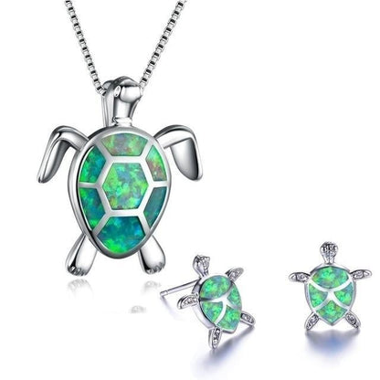 OpalWave™ | Sea Turtle Jewelry Set