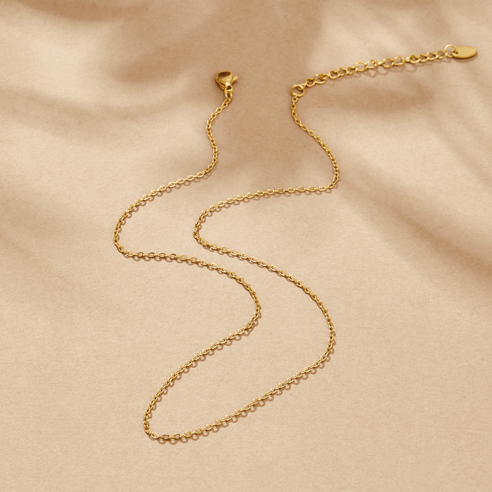 Simple Chain Charm Necklace