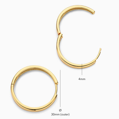 Gia Statement Hoops | Gold